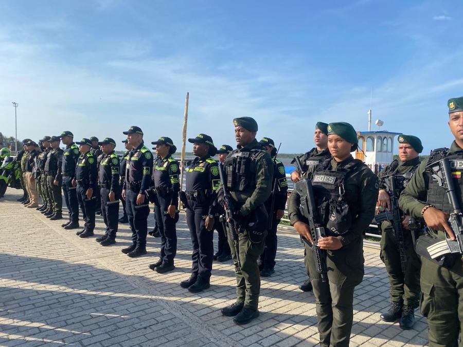 El megaoperativo con drones y helicóptero que cuidará los puestos de votación en Barranquilla