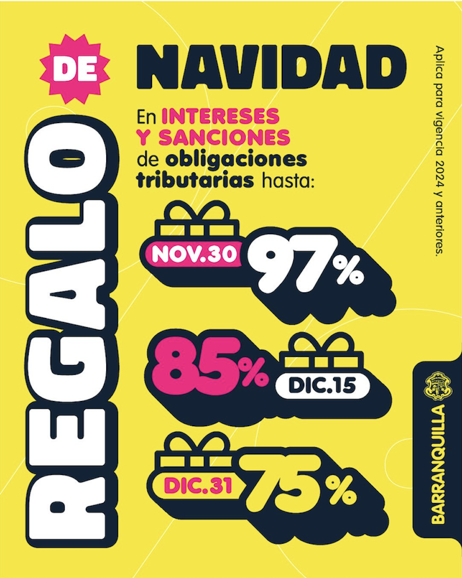 Captura de pantalla 2025-11-24 a la(s) 16.17.07 Barranquilla activa beneficios tributarios: rebajas del 97%, 85% y 75% según la fecha de pago