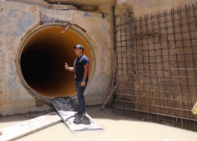 Con obra subterránea a 10 metros de profundidad avanza canalización de la calle 85