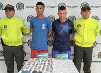 Capturados “El Mono” y “El Yoryis” por tráfico de estupefacientes en Atlántico