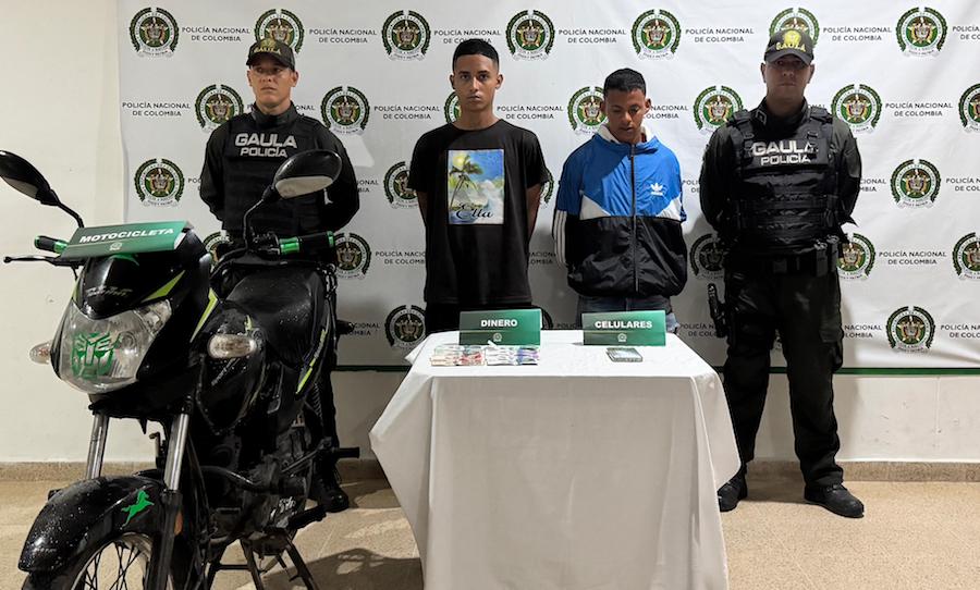 Caen dos presuntos extorsionistas de ‘Los Costeños’ en Sabanalarga tras cobrar $5 millones