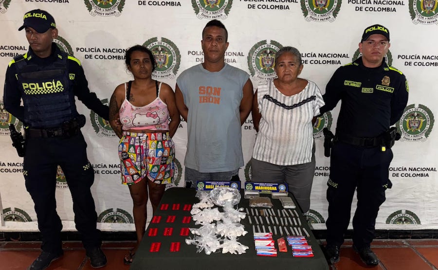 Alias “Rebeca” y otros dos fueron capturados por vender droga en Soledad