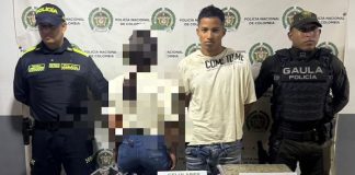 Caen joven de 19 y menor de 15 por extorsionar a comerciantes en Sabanalarga