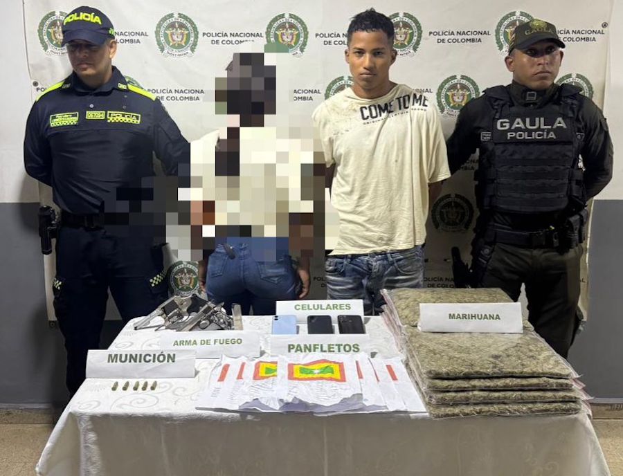 Caen joven de 19 y menor de 15 por extorsionar a comerciantes en Sabanalarga Caen joven de 19 y menor de 15 por extorsionar a comerciantes en Sabanalarga