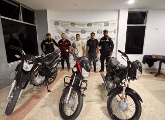 Cayeron tres por hurto en Malambo: policía recuperó moto de $10 millones
