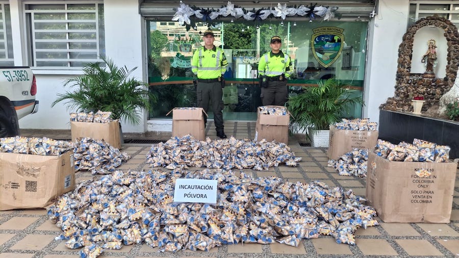 Policía incauta 20.000 unidades de pólvora en el Centro de Barranquilla