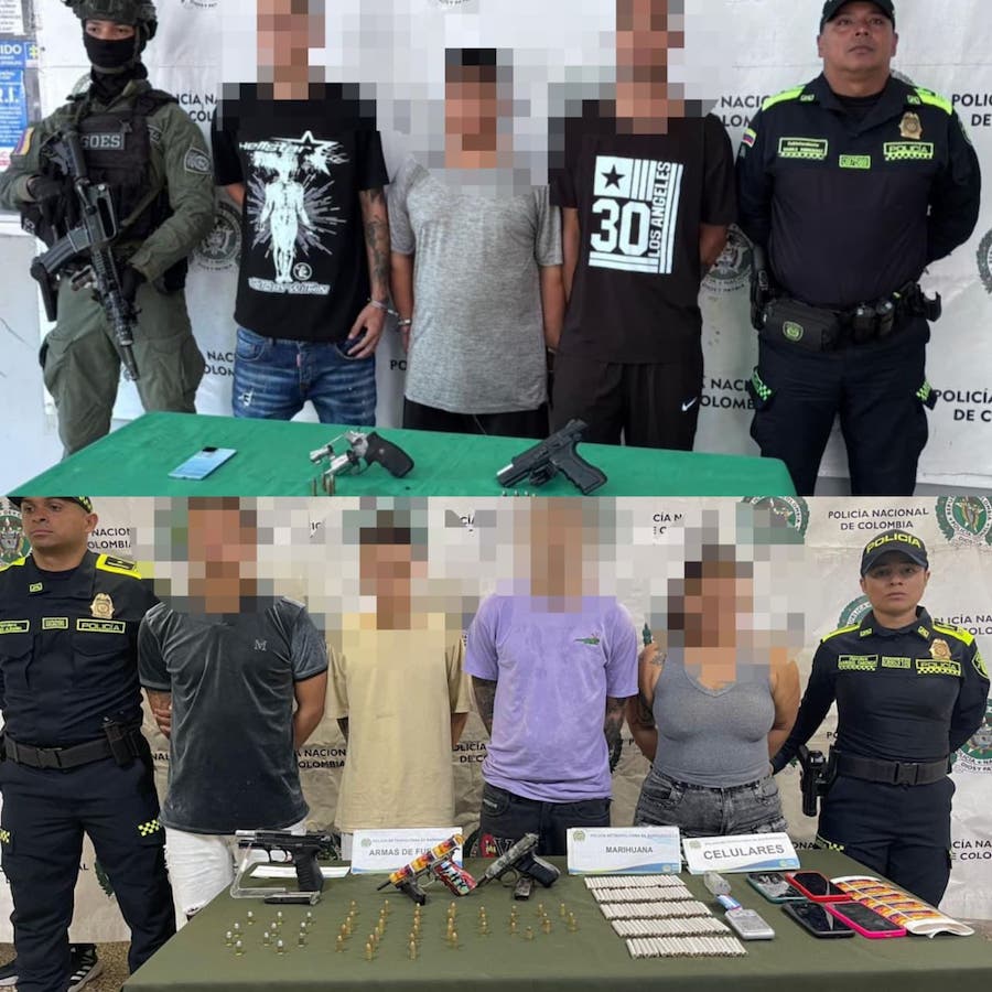 Capturan a alias “El Animal” y “Russo”, señalados sicarios vinculados a homicidios en Barranquilla