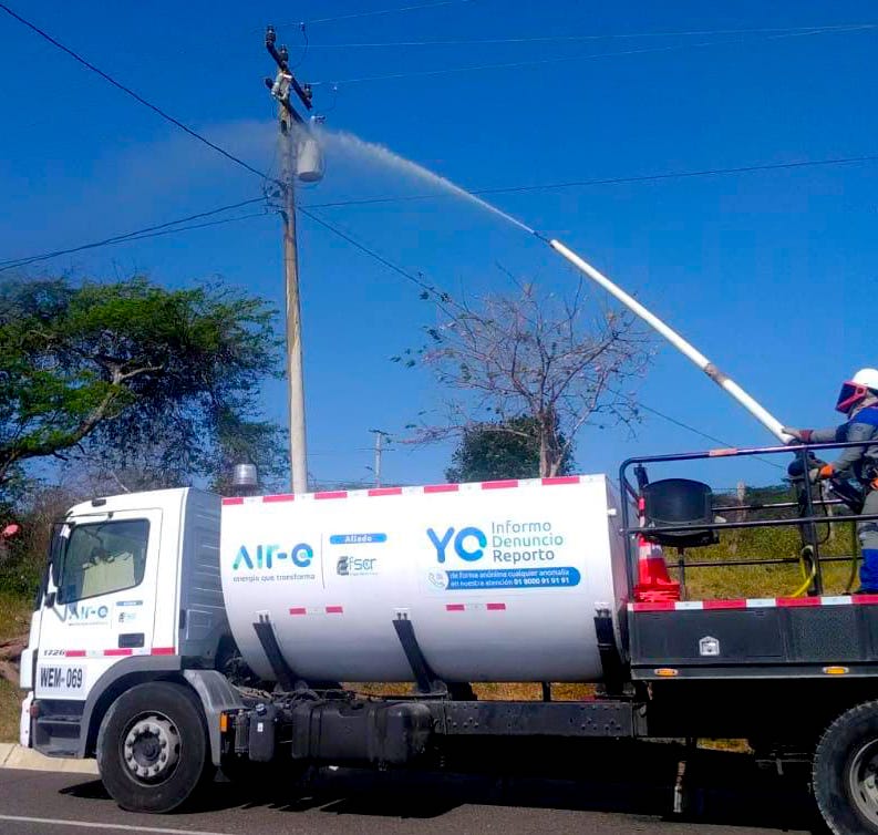 lavado de redes zona costera